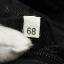 PRADA Tote Bag Nylon Black Silver Auth 151639-12