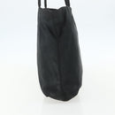 PRADA Tote Bag Nylon Black Silver Auth 151639-3