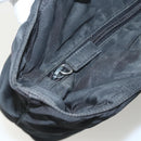 PRADA Tote Bag Nylon Black Silver Auth 151639-10