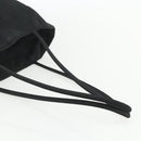 PRADA Tote Bag Nylon Black Silver Auth 151639-7