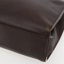 GUCCI Hand Bag Leather Brown Gold 002 0347 Auth 151640-9