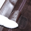 GUCCI Hand Bag Leather Brown Gold 002 0347 Auth 151640-12