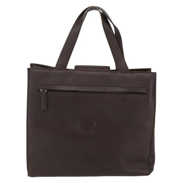 GUCCI Hand Bag Leather Brown Gold 002 0347 Auth 151640 - 0