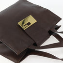 GUCCI Hand Bag Leather Brown Gold 002 0347 Auth 151640-6