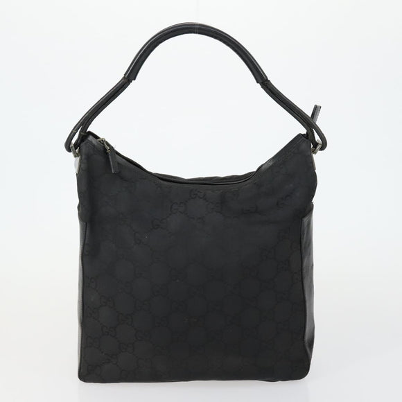 GUCCI GG Canvas Shoulder Bag Nylon 3 Set Black Auth 151641