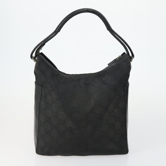 GUCCI GG Canvas Shoulder Bag Nylon 3 Set Black Auth 151641