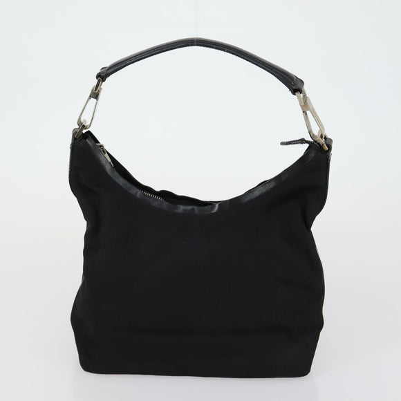 GUCCI GG Canvas Shoulder Bag Nylon 3 Set Black Auth 151641