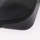 GUCCI Shoulder Bag Leather Black Gold 007 00 0094 Auth 151642-10