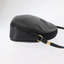 GUCCI Shoulder Bag Leather Black Gold 007 00 0094 Auth 151642-4