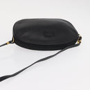 GUCCI Shoulder Bag Leather Black Gold 007 00 0094 Auth 151642-6