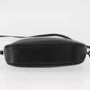 GUCCI Shoulder Bag Leather Black Gold 007 00 0094 Auth 151642-9