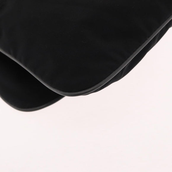 PRADA Sports Shoulder Bag Nylon Black Silver Auth 151643