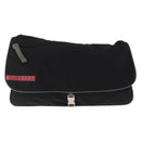 PRADA Sports Shoulder Bag Nylon Black Silver Auth 151643-2