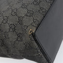 GUCCI GG Canvas Tote Bag Black Silver 31244 Auth 151644-13