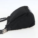 GUCCI Bamboo Shoulder Bag Nylon 2way Black Gold 000 0509 Auth 151645-3