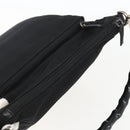 GUCCI Bamboo Shoulder Bag Nylon 2way Black Gold 000 0509 Auth 151645-6