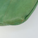 GUCCI Bamboo Hand Bag Leather Green Gold 124293 Auth 151647-10