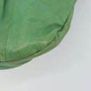 GUCCI Bamboo Hand Bag Leather Green Gold 124293 Auth 151647-12