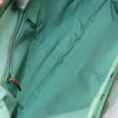 GUCCI Bamboo Hand Bag Leather Green Gold 124293 Auth 151647-15