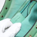 GUCCI Bamboo Hand Bag Leather Green Gold 124293 Auth 151647-20