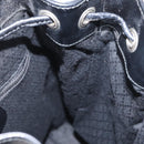 GUCCI Bamboo Shoulder Bag Nylon Black Silver 003 2113 0036 Auth 151649-20