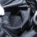 GUCCI Bamboo Shoulder Bag Nylon Black Silver 003 2113 0036 Auth 151649-23