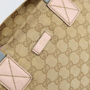 GUCCI GG Canvas Hand Bag Beige Gold 131228 Auth 151650-14
