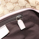 GUCCI GG Canvas Hand Bag Beige Gold 131228 Auth 151650-20