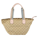GUCCI GG Canvas Hand Bag Beige Gold 131228 Auth 151650-3