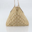 GUCCI GG Canvas Hand Bag Beige Gold 131228 Auth 151650-4