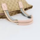 GUCCI GG Canvas Hand Bag Beige Gold 131228 Auth 151650-7