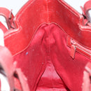 GUCCI GG Canvas Tote Bag Red Gold 107757 Auth 151652-18