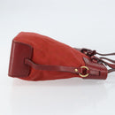 GUCCI GG Canvas Tote Bag Red Gold 107757 Auth 151652-4