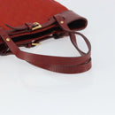 GUCCI GG Canvas Tote Bag Red Gold 107757 Auth 151652-7