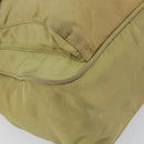 PRADA Shoulder Bag Nylon Beige Silver Auth 151654-16