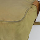 PRADA Shoulder Bag Nylon Beige Silver Auth 151654-17