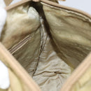 PRADA Shoulder Bag Nylon Beige Silver Auth 151654-24