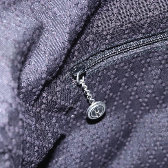 GUCCI Bamboo Shoulder Bag Nylon 2way Black Silver 001 1781 1577 5 Auth 151655