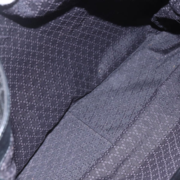 GUCCI Bamboo Shoulder Bag Nylon 2way Black Silver 001 1781 1577 5 Auth 151655