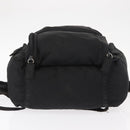 PRADA Backpack Nylon Black Silver Auth 151656-5