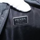 PRADA Backpack Nylon Black Silver Auth 151656-21