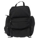 PRADA Backpack Nylon Black Silver Auth 151656-13