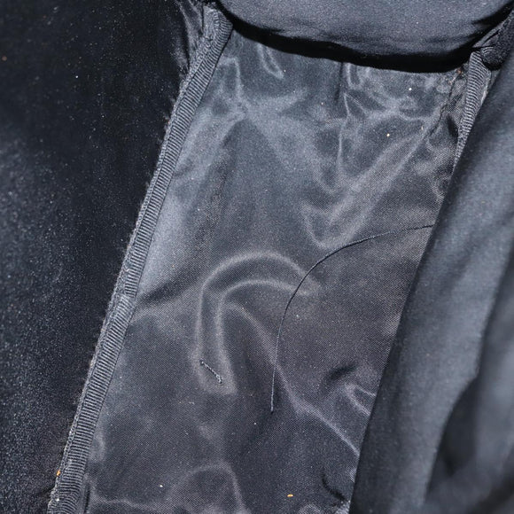 PRADA Backpack Nylon Black Silver Auth 151656