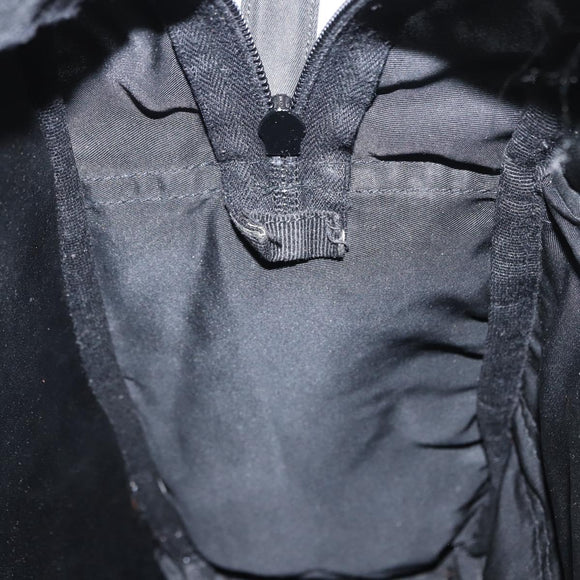 PRADA Backpack Nylon Black Silver Auth 151656