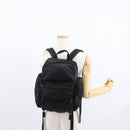 PRADA Backpack Nylon Black Silver Auth 151656-25