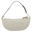 PRADA Accessory Pouch Canvas Gray Silver Auth 151657-3