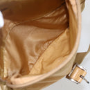 PRADA Shoulder Bag Nylon Beige Silver Auth 151658-26