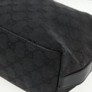 GUCCI GG Canvas Shoulder Bag Black Silver 000 0602 Auth 151659-10