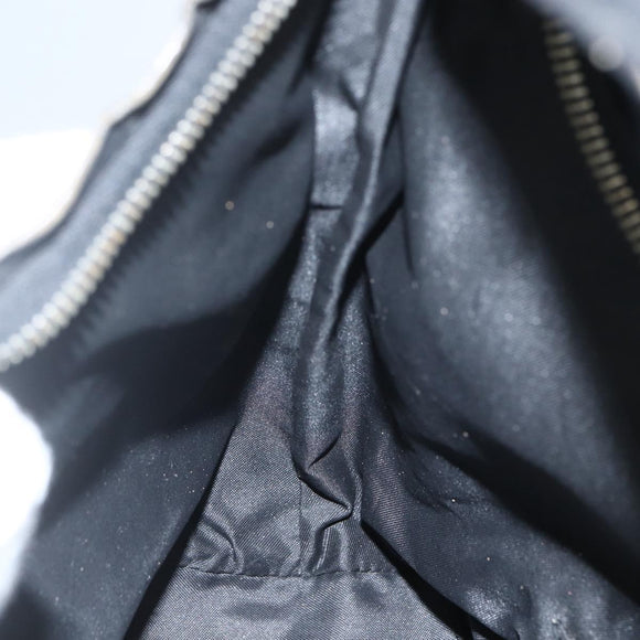 GUCCI GG Canvas Shoulder Bag Black Silver 000 0602 Auth 151659