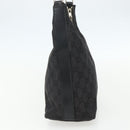 GUCCI GG Canvas Shoulder Bag Black Silver 000 0602 Auth 151659-4